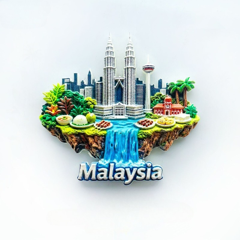 Home Decor Malaysia - 쿠알라룸푸르 냉장고 자석 - 멋진 3D