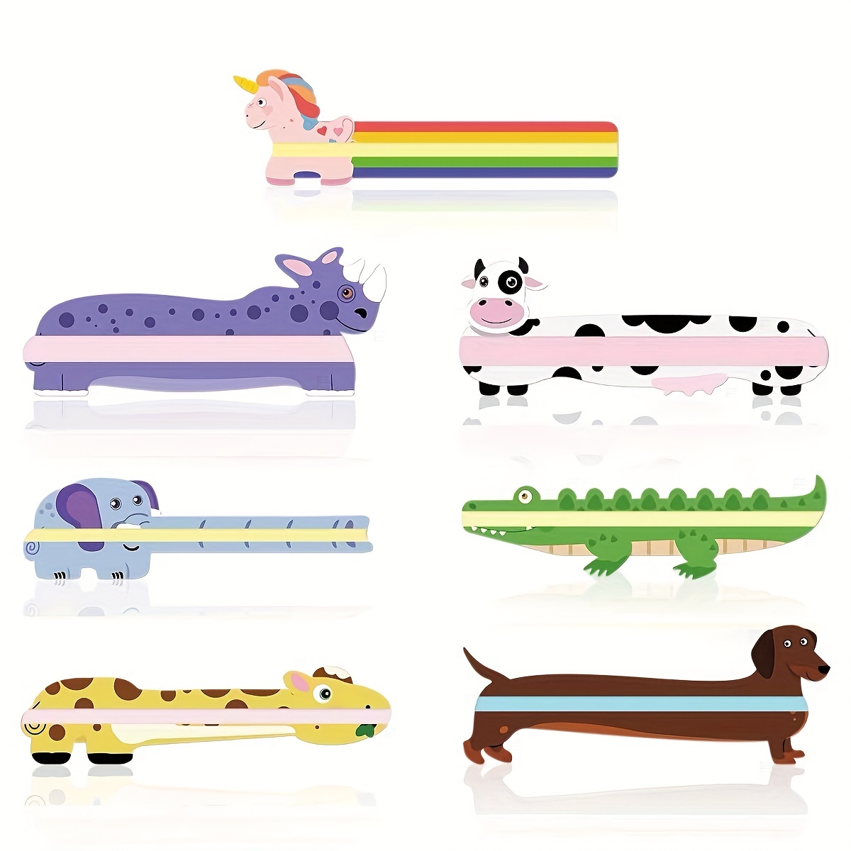 Home Decor Online - 7개 세트의 동물 그림이 그려진 독서