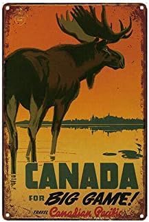 Home Decor Canada - 1p, 금속 주석 간판 캐나다 여행