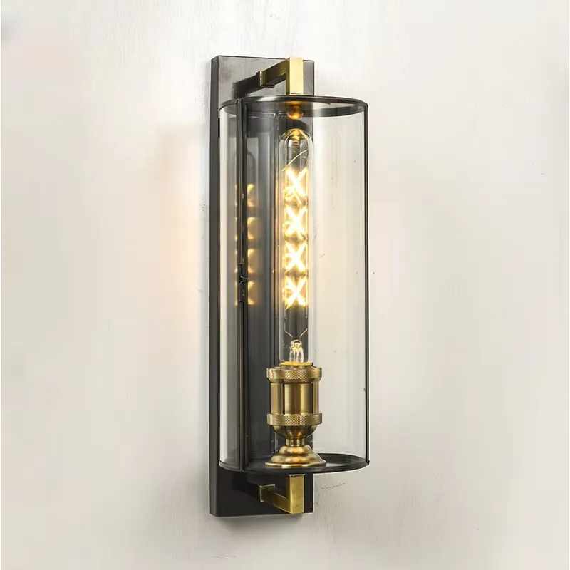 Home Decor Lamp - 현대적인 골드 원통형 LED 펜던트 조명