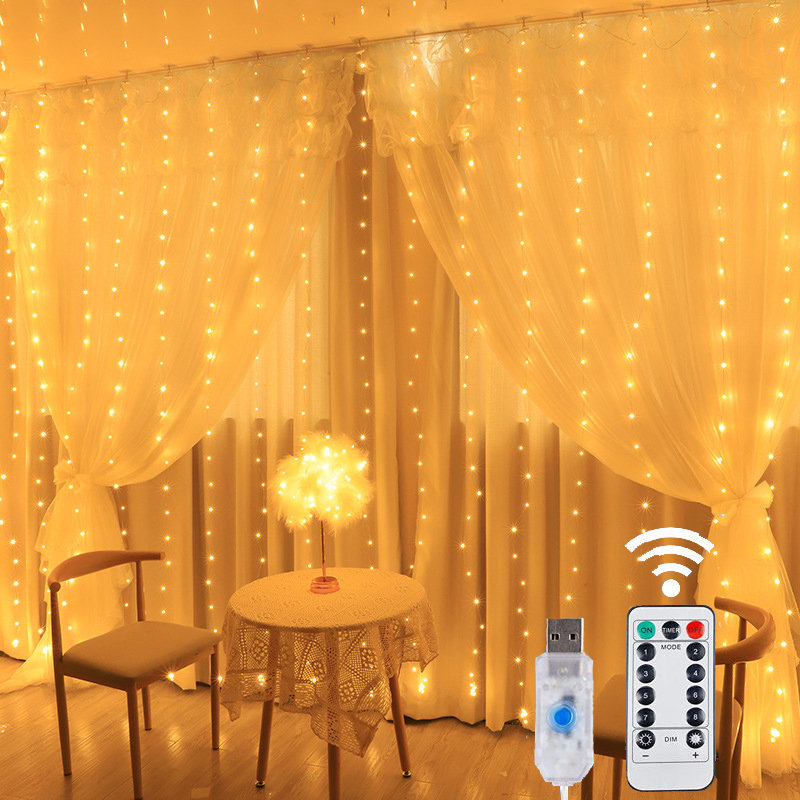 String Curtain Light - USB LED 커튼 문자열 빛 크리스마스