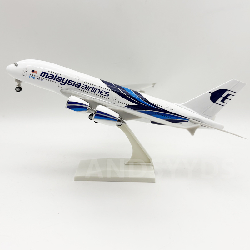 Home Decor Malaysia - 30CM A380 말레이시아 항공 스케일 항공기