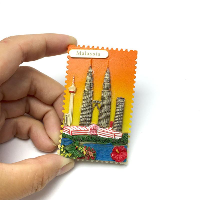 Home Decor Malaysia - 3D 레진 말레이시아 KLCC 냉장고 자석