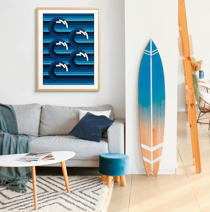 일본 현대 도쿄 아트웍 포스터 빅 선라이즈 웨이브 후지 - Home Decor Tokyo 리뷰 및 가격