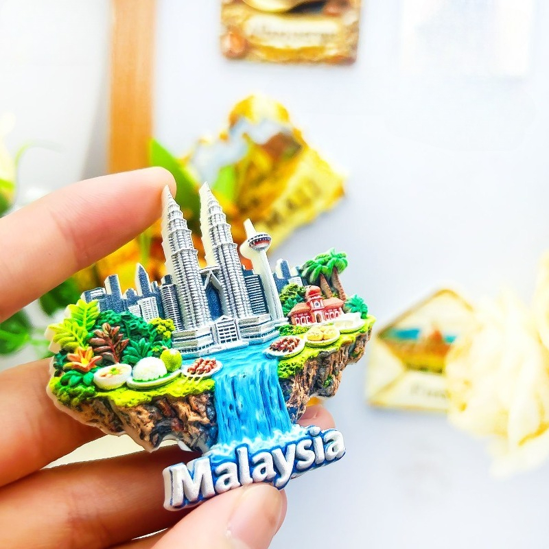 쿠알라룸푸르 냉장고 자석 - 멋진 3D 페트로나스 타워 - Home Decor Malaysia 리뷰 및 가격