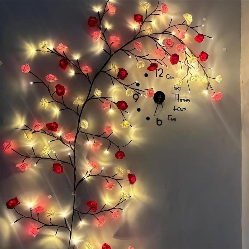USB DIY 메이플 로즈 윌로우 바인 램프 8가지 모 - Home Decor Lamp 리뷰 및 가격