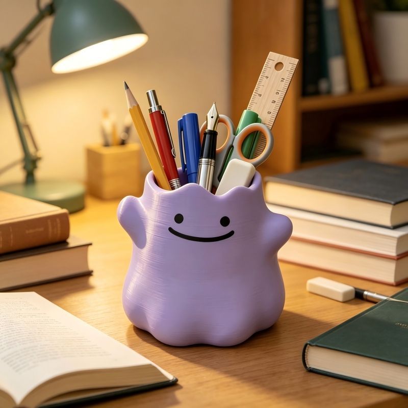 만화 캐릭터 펜 홀더 창의적인 수납 정리함 책상 장식  - Home Decor Retailers 리뷰 및 가격