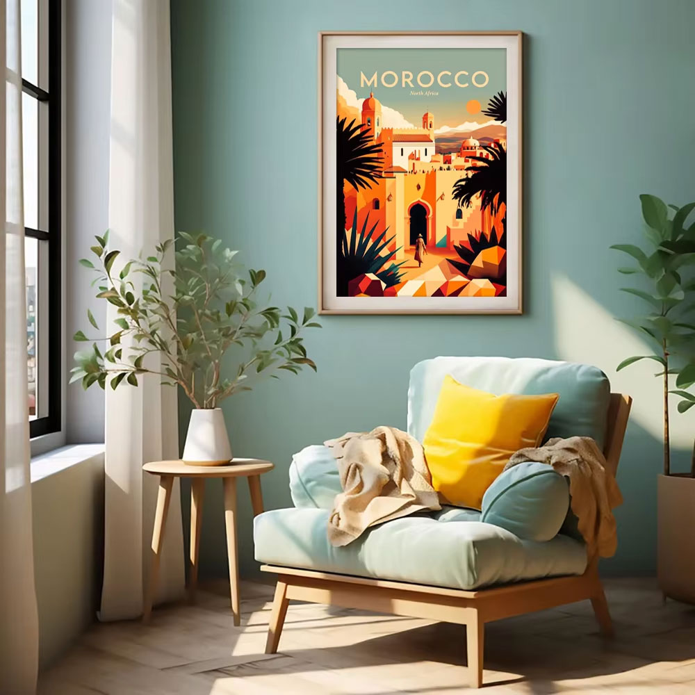 빈티지 크리스마스 벽 예술 프린트 눈 덮인 풍경 속 산 - X Home Decor 리뷰 및 가격
