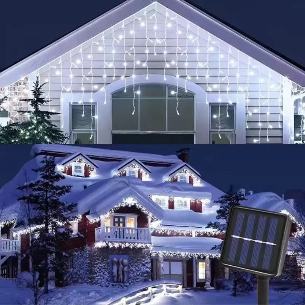 600CM 커튼 폭포 조명 태양광 방수 LED 스트링  - String Curtain Light 리뷰 및 가격