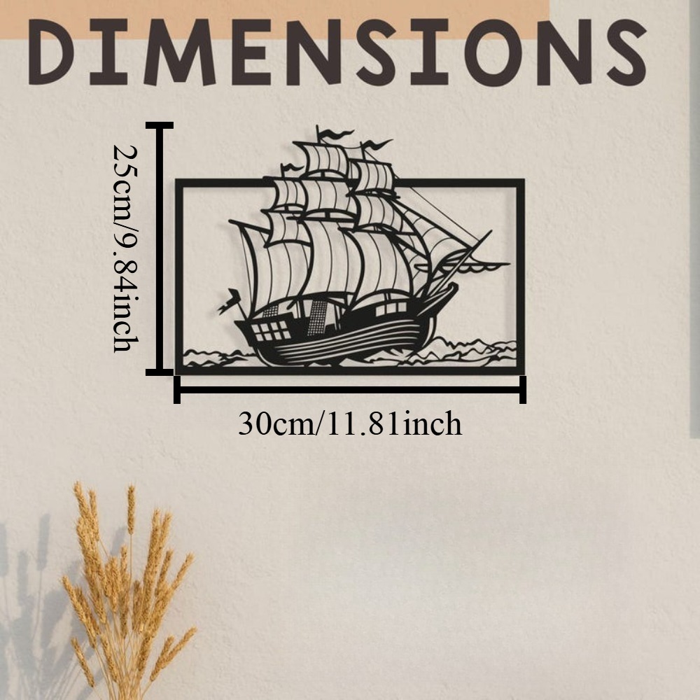 금속 범선 벽 장식, 해안 해양 테마의 집 장식, 해양 - Home Decor Nautical 리뷰 및 가격