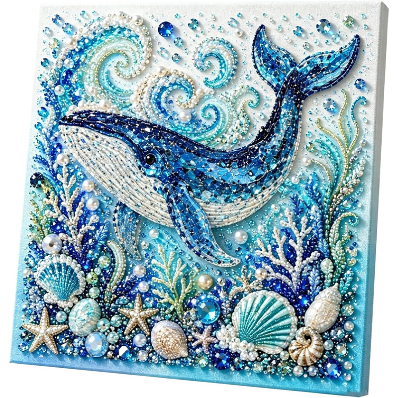 바다 테마 진주 아트 DIY 키트 문어 물결 3D 진주 - Home Decor Nautical 리뷰 및 가격