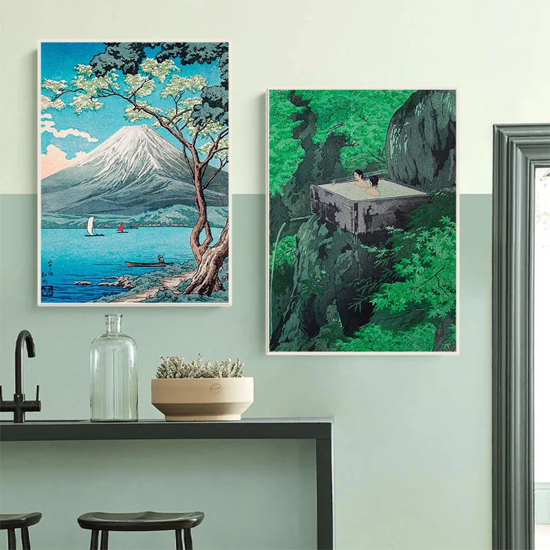 레트로 우키요에 전통 일본 포스터 도쿄 일본 삽화 풍경 - Home Decor Tokyo 리뷰 및 가격