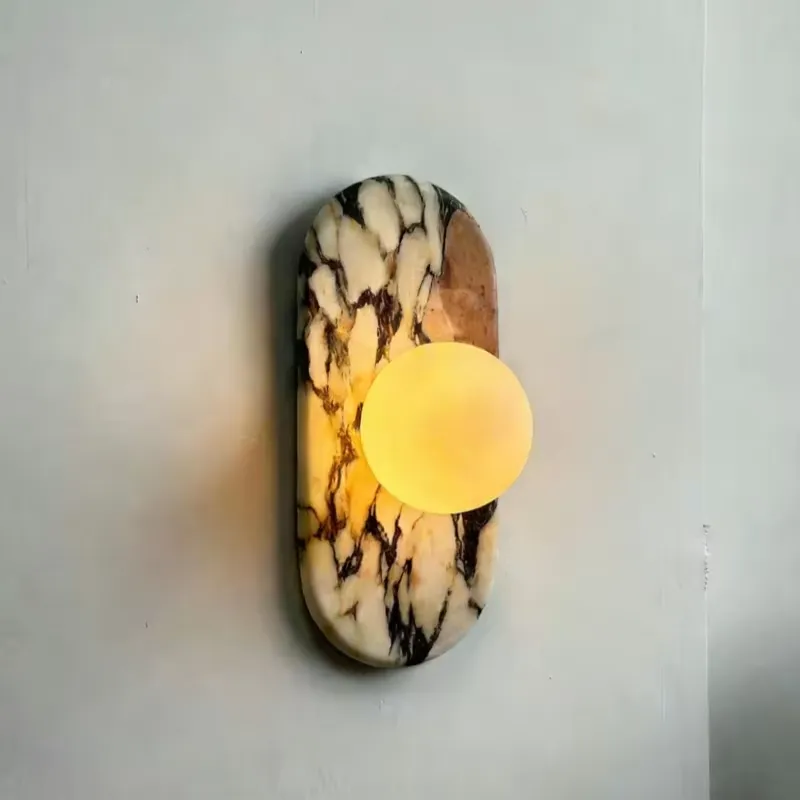SJX 미니멀리스트 내추럴 칼라카타 비올라 대리석 벽등 - Home Decor Lamp 리뷰 및 가격