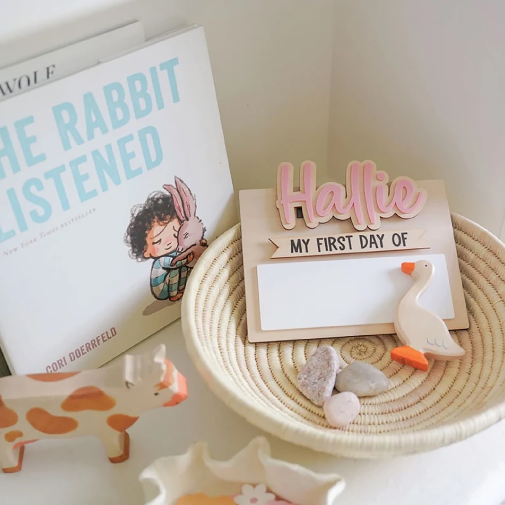 1Pc 맞춤형 첫날 및 마지막 날 학교 나무 이름표,  - Home Decor For Birthday 리뷰 및 가격