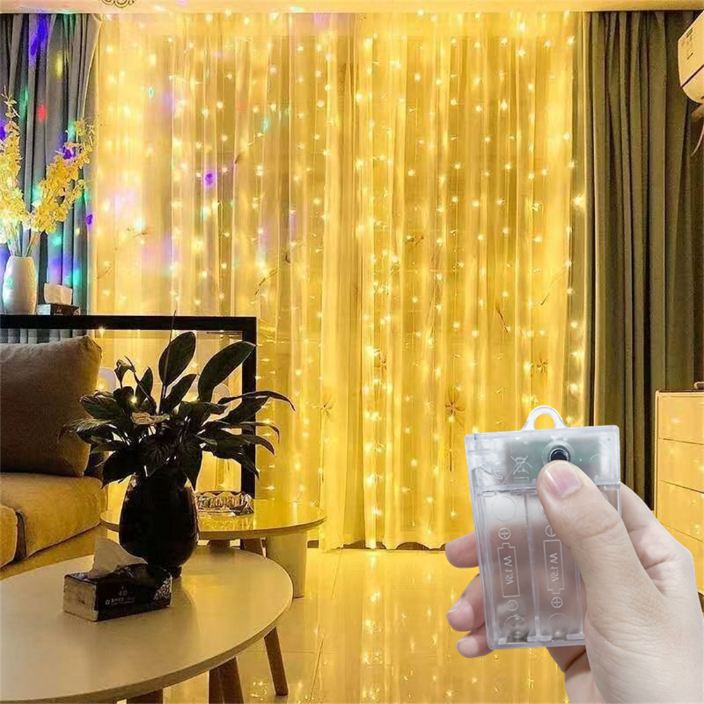배터리로 작동하는 실내용 가정용 장식용 전구, LED  - String Curtain Light 리뷰 및 가격