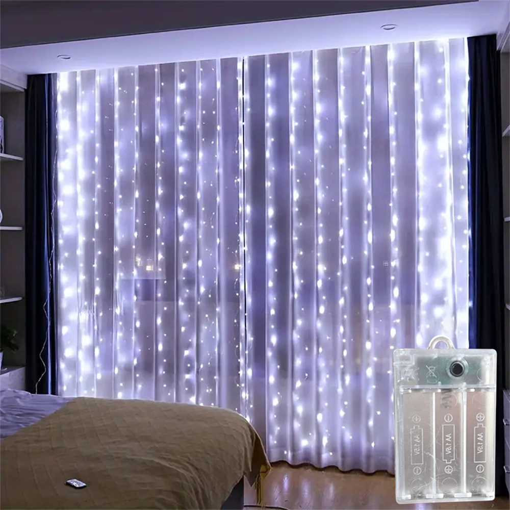 배터리로 작동하는 실내용 가정용 장식용 전구, LED  - String Curtain Light 리뷰 및 가격