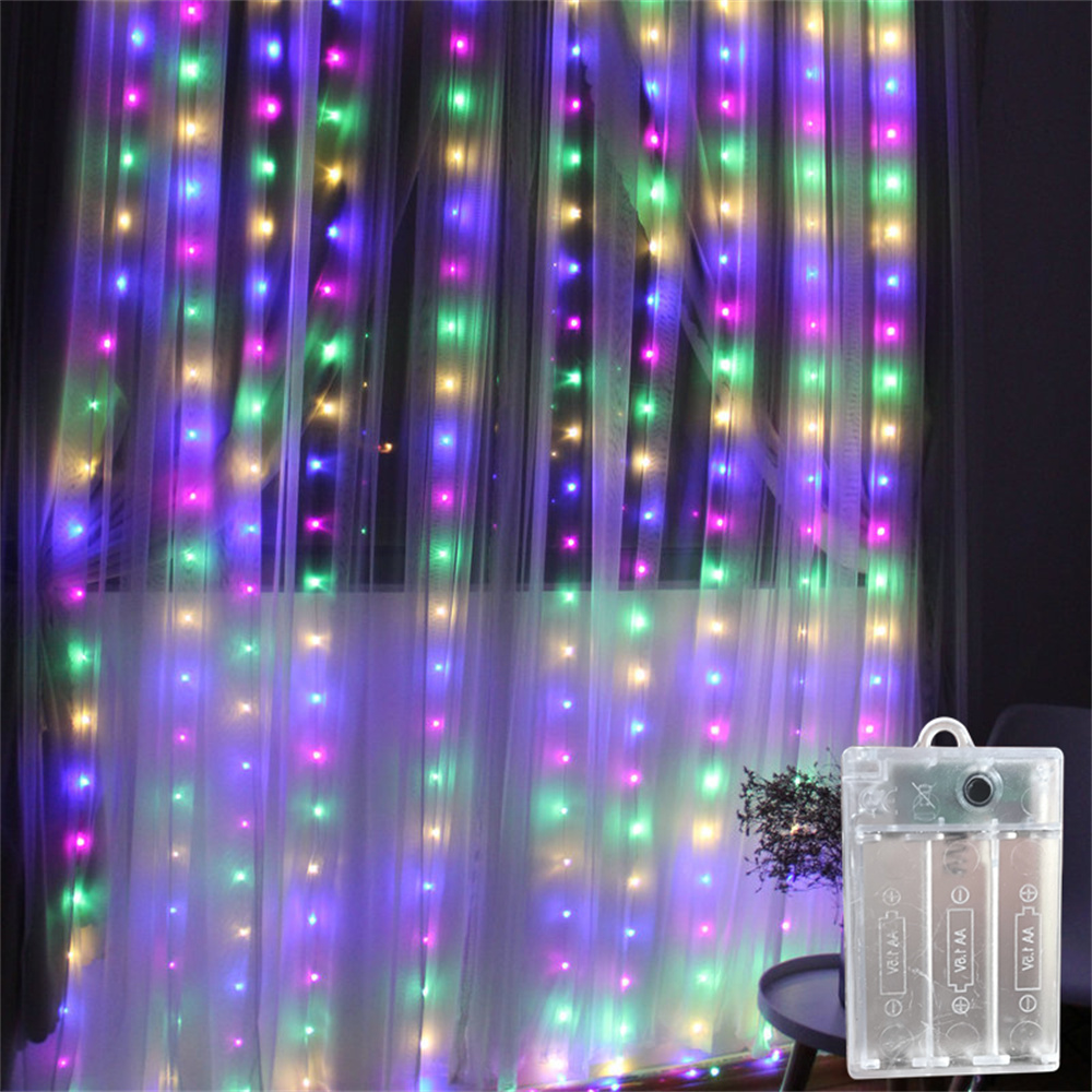 배터리로 작동하는 실내용 가정용 장식용 전구, LED  - String Curtain Light 리뷰 및 가격