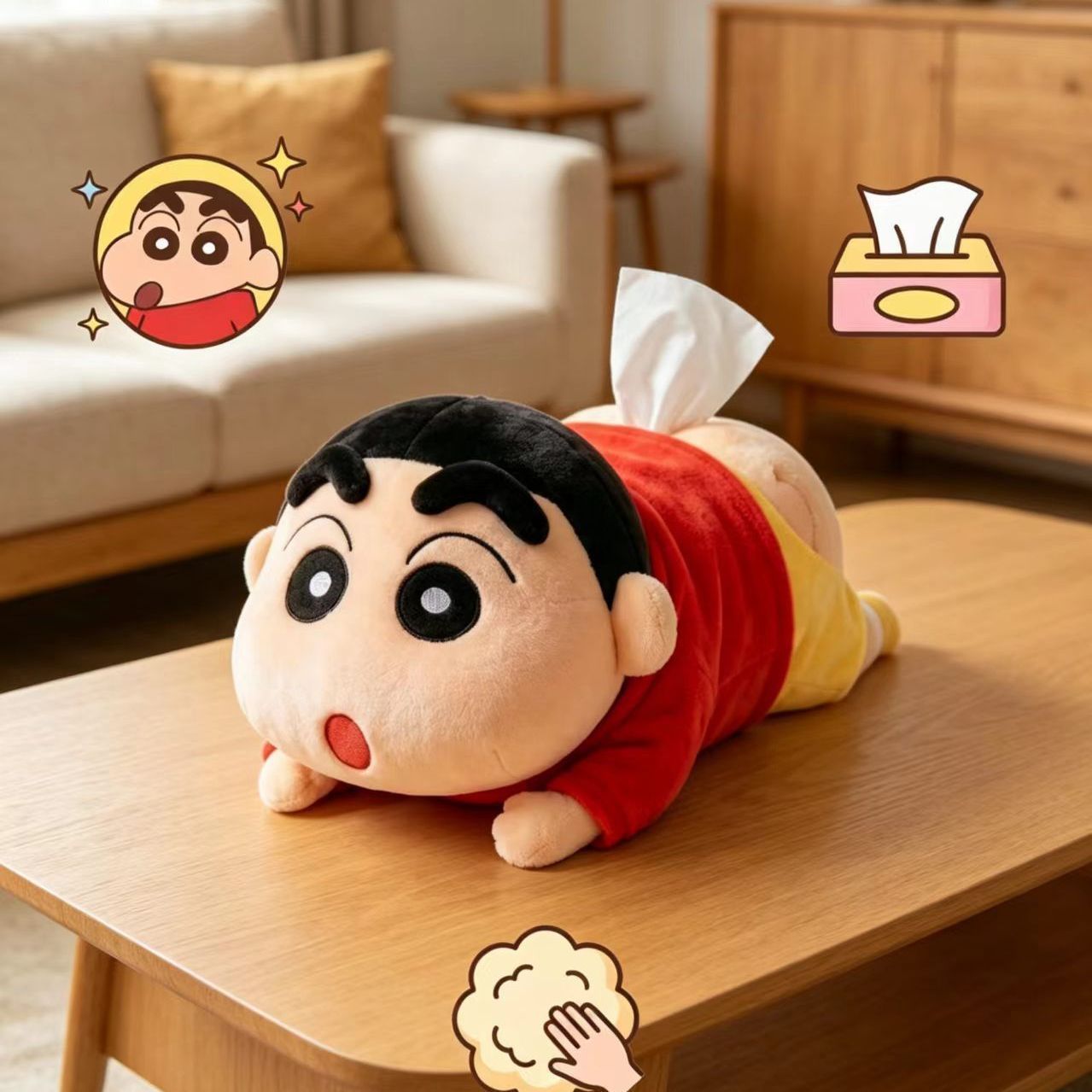 2026년 신제품 귀여운 크레용신짱 피규어 티슈 박스  - Home Decor Retailers 리뷰 및 가격