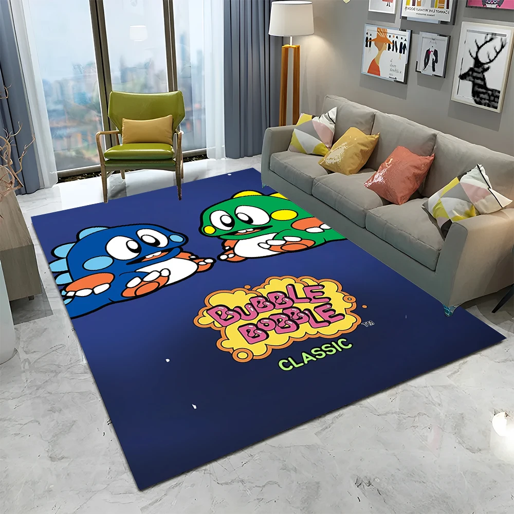 버블보블 만화 게임 게이머 카펫 러그, 거실 침실 소파 - Home Decor Games Online Free 리뷰 및 가격