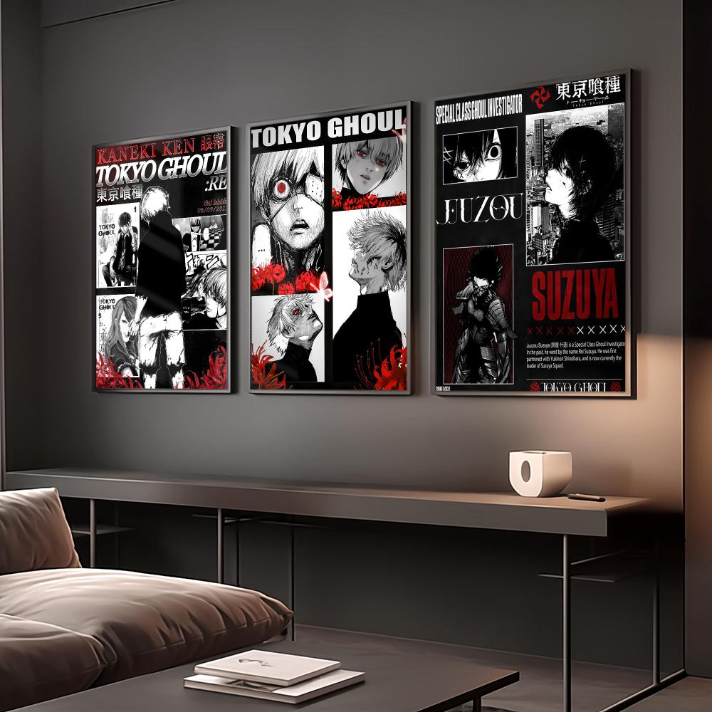 애니메이션 T-tokyo Ghoul 포스터 포스터 빈티 - Home Decor Tokyo 리뷰 및 가격