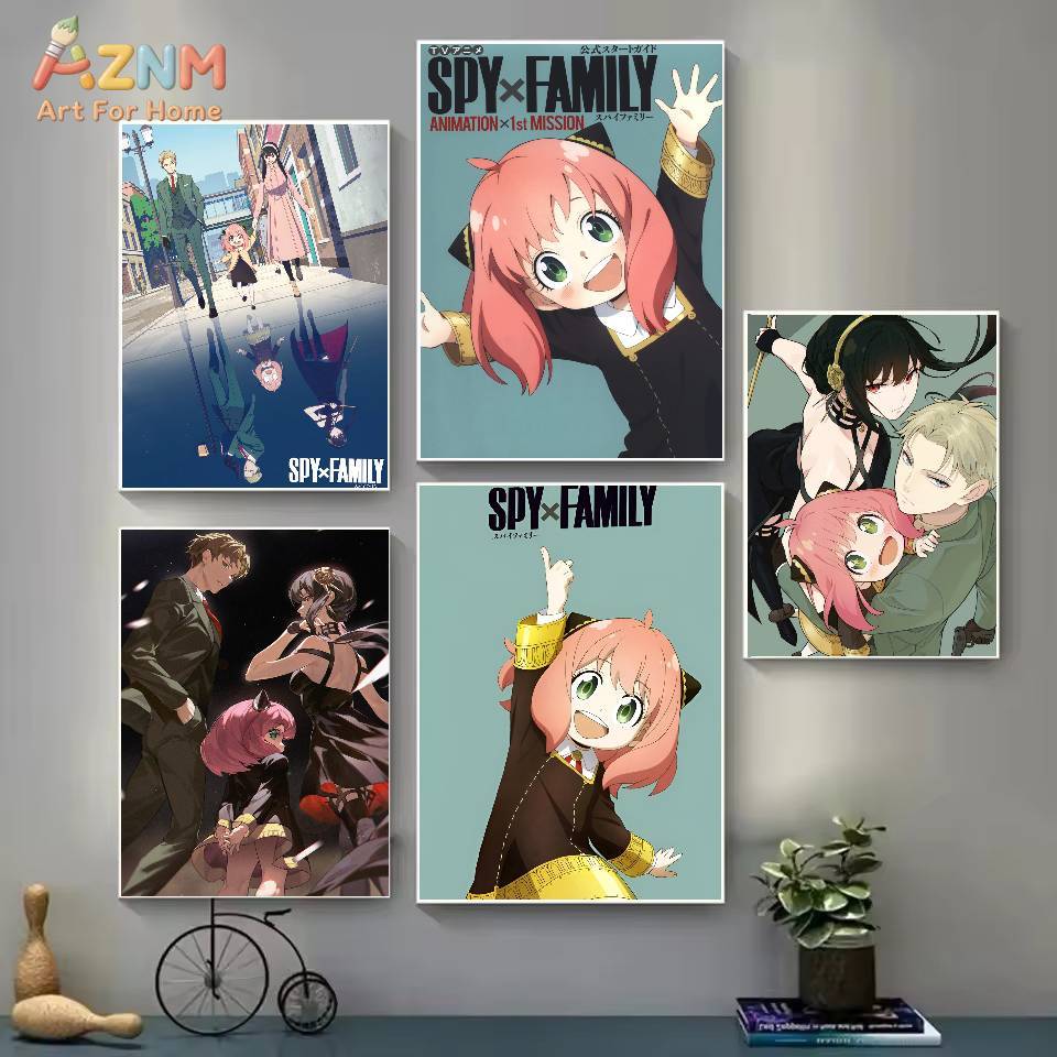 AZNM 스파이 x 패밀리 애니메이션 캔버스 벽 아트  - X Home Decor 리뷰 및 가격