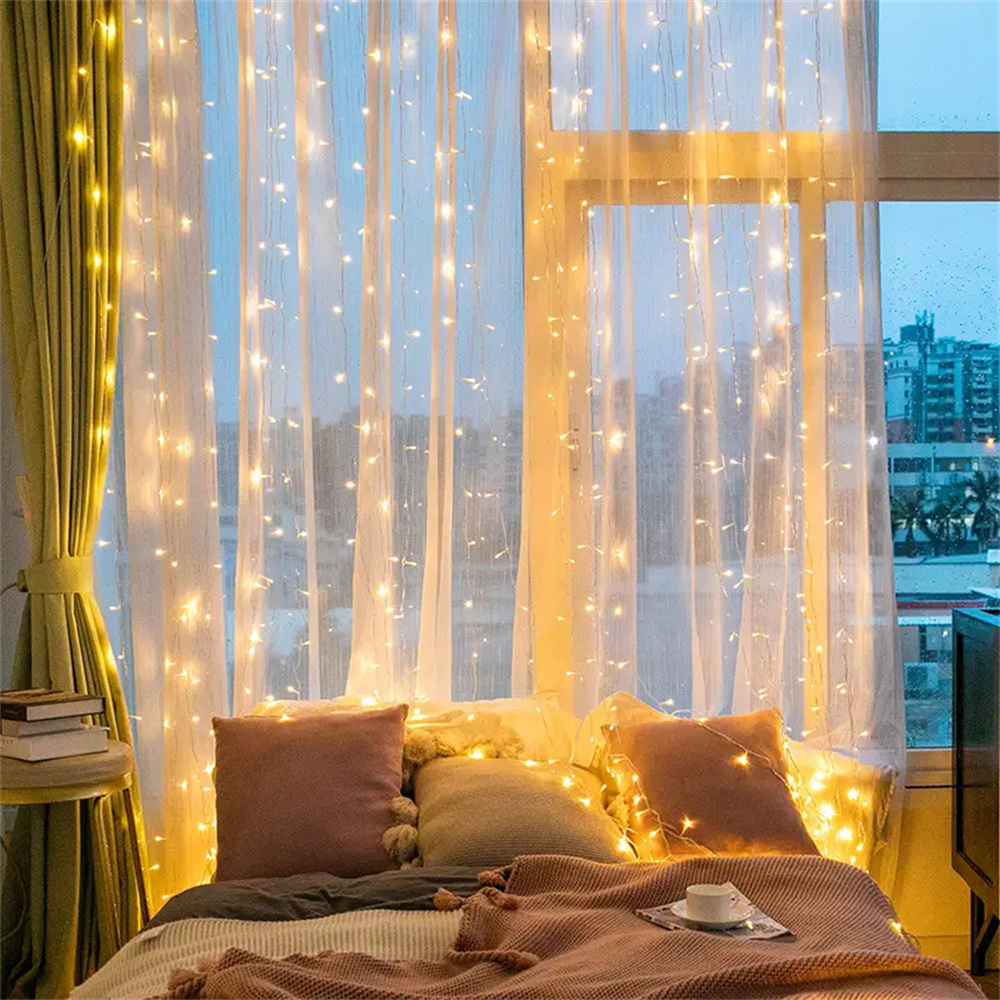 2026년 크리스마스 홈 데코레이션: 방, 결혼식, 파 - String Curtain Light 리뷰 및 가격