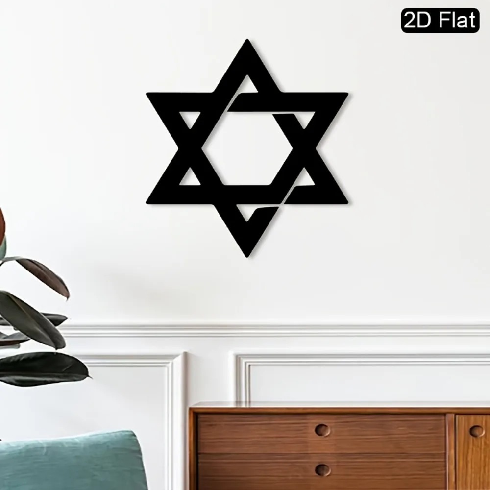 CIFBUY 철제 벽 장식 다윗의 별 금속 조각품 벽걸 - Home Decor Wall Pictures 리뷰 및 가격