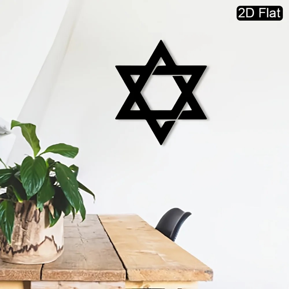 CIFBUY 철제 벽 장식 다윗의 별 금속 조각품 벽걸 - Home Decor Wall Pictures 리뷰 및 가격