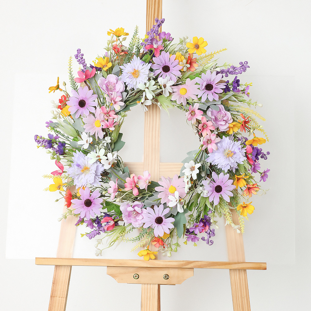 YeeNanee 활기찬 야생 꽃 현관문용 봄 화환 인공 - Home Decor Tulip 리뷰 및 가격