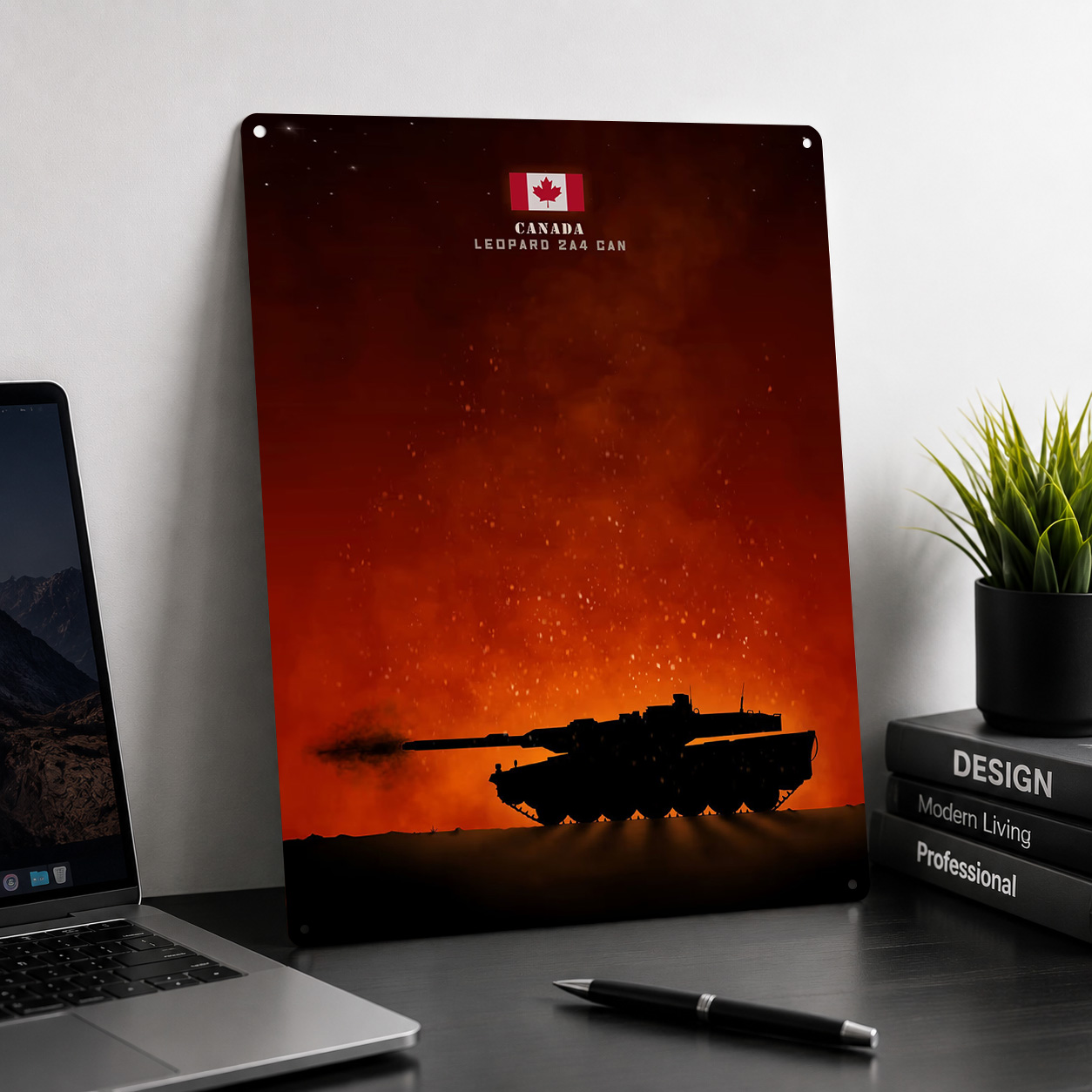 레오파드 2a4 캐나다 MBT 3D 텍스처 프린트 포스 - Home Decor Canada 리뷰 및 가격