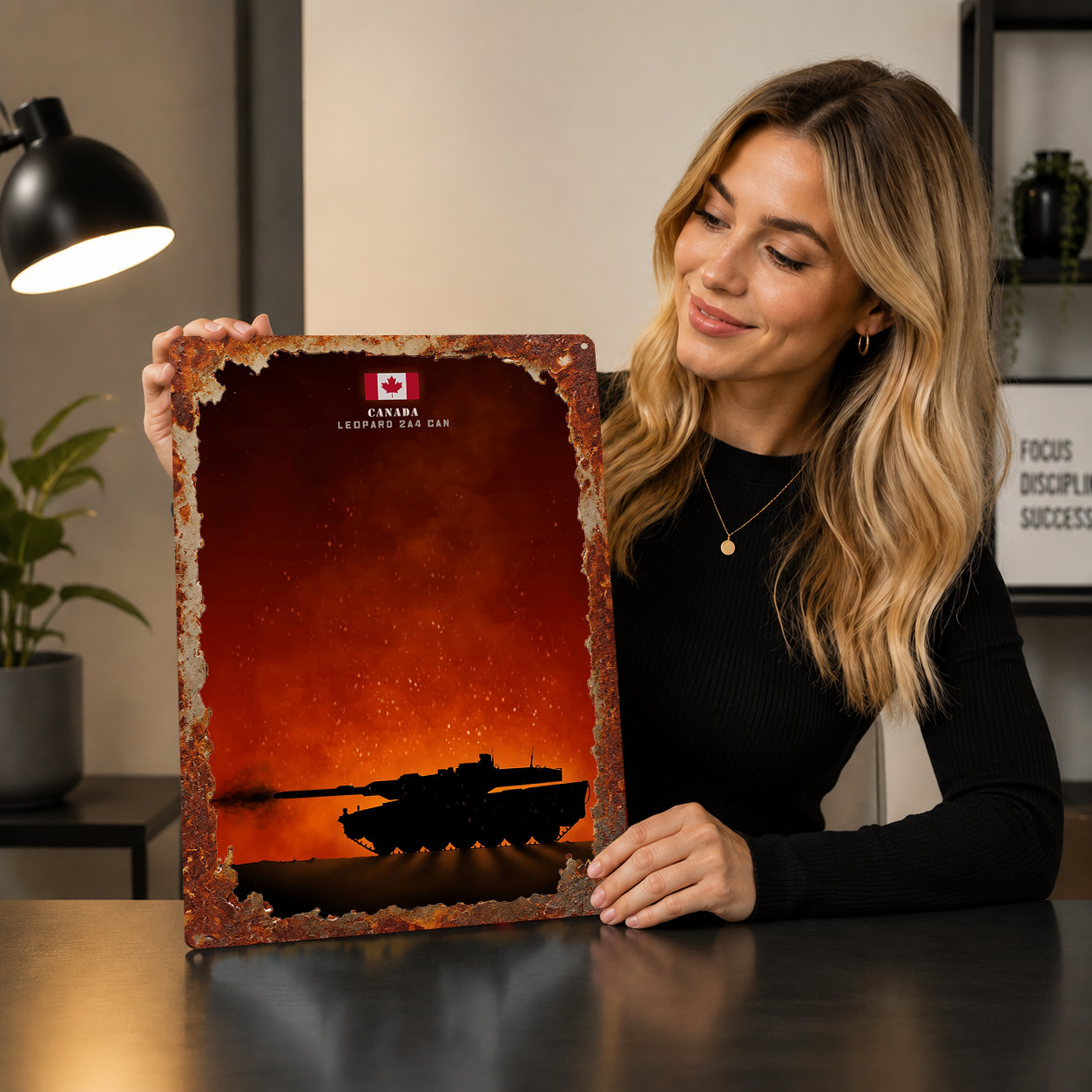 레오파드 2a4 캐나다 MBT 3D 텍스처 프린트 포스 - Home Decor Canada 리뷰 및 가격