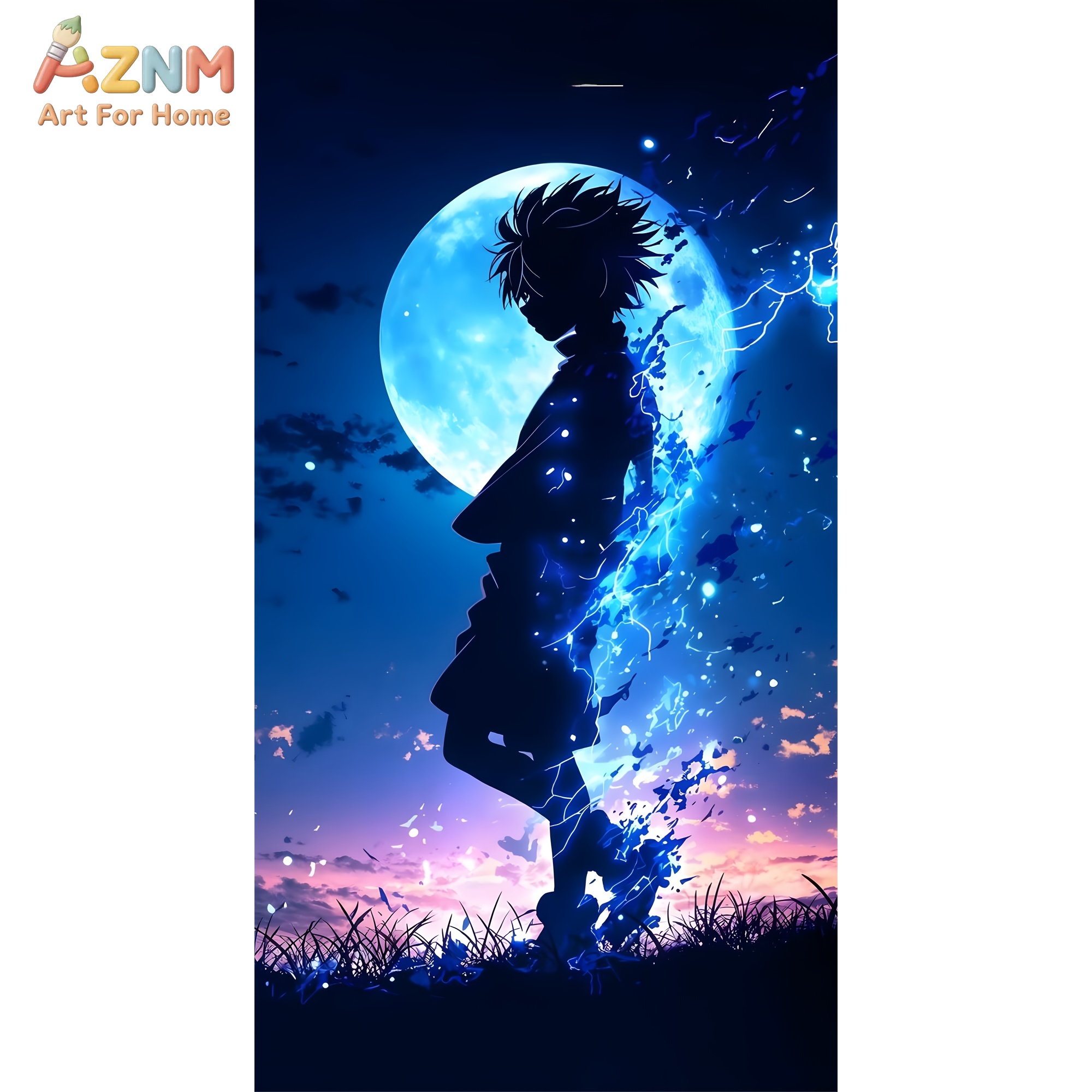 AZNM 헌터 x 헌터 킬루아 블루 문 애니메이션 캔버 - X Home Decor 리뷰 및 가격