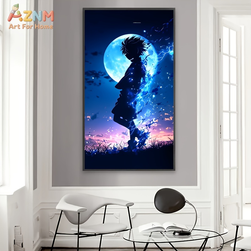 AZNM 헌터 x 헌터 킬루아 블루 문 애니메이션 캔버 - X Home Decor 리뷰 및 가격
