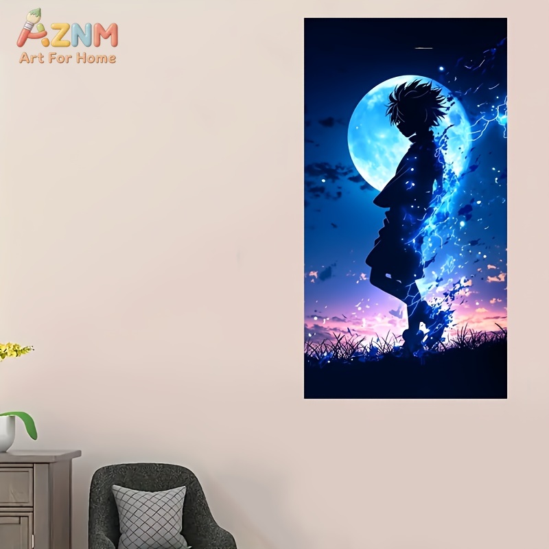 AZNM 헌터 x 헌터 킬루아 블루 문 애니메이션 캔버 - X Home Decor 리뷰 및 가격
