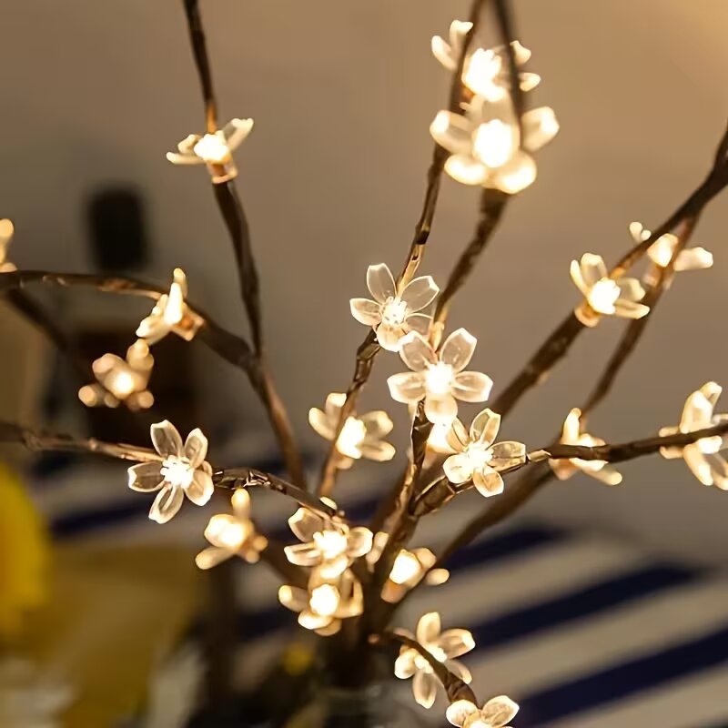 1/2PC 20LED 벚꽃 나무 가지 조명 실내외 홈  - Home Decor Lamp 리뷰 및 가격