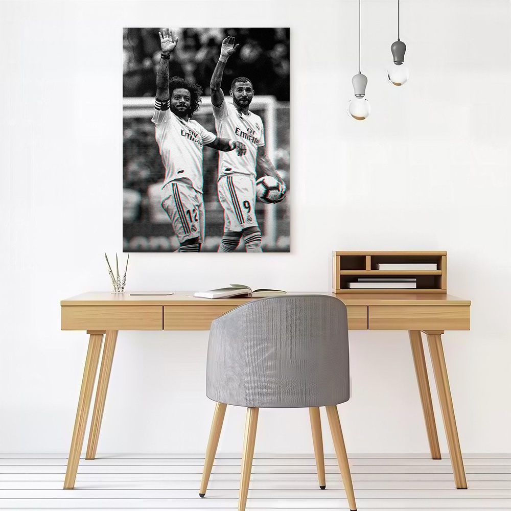 마르셀로 X 벤제마 캔버스 포스터 맞춤형 그림 벽 예술 - X Home Decor 리뷰 및 가격