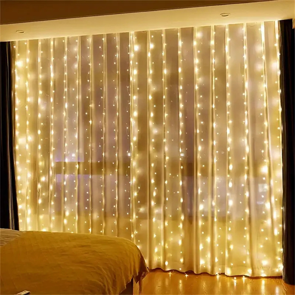 USB LED 커튼 조명 스트링, 8가지 조명 모드,  - String Curtain Light 리뷰 및 가격