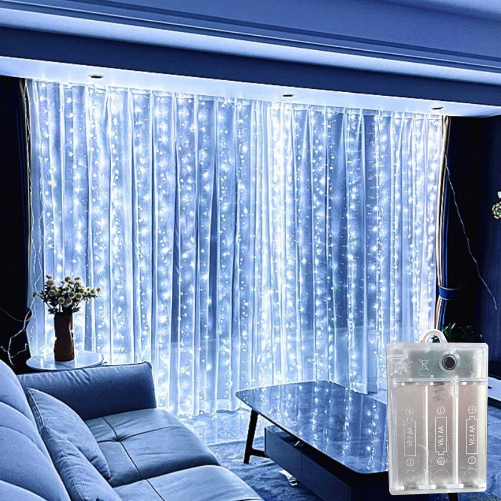 8가지 모드 커튼 LED 스트링 라이트 가랜드 페스툰  - String Curtain Light 리뷰 및 가격