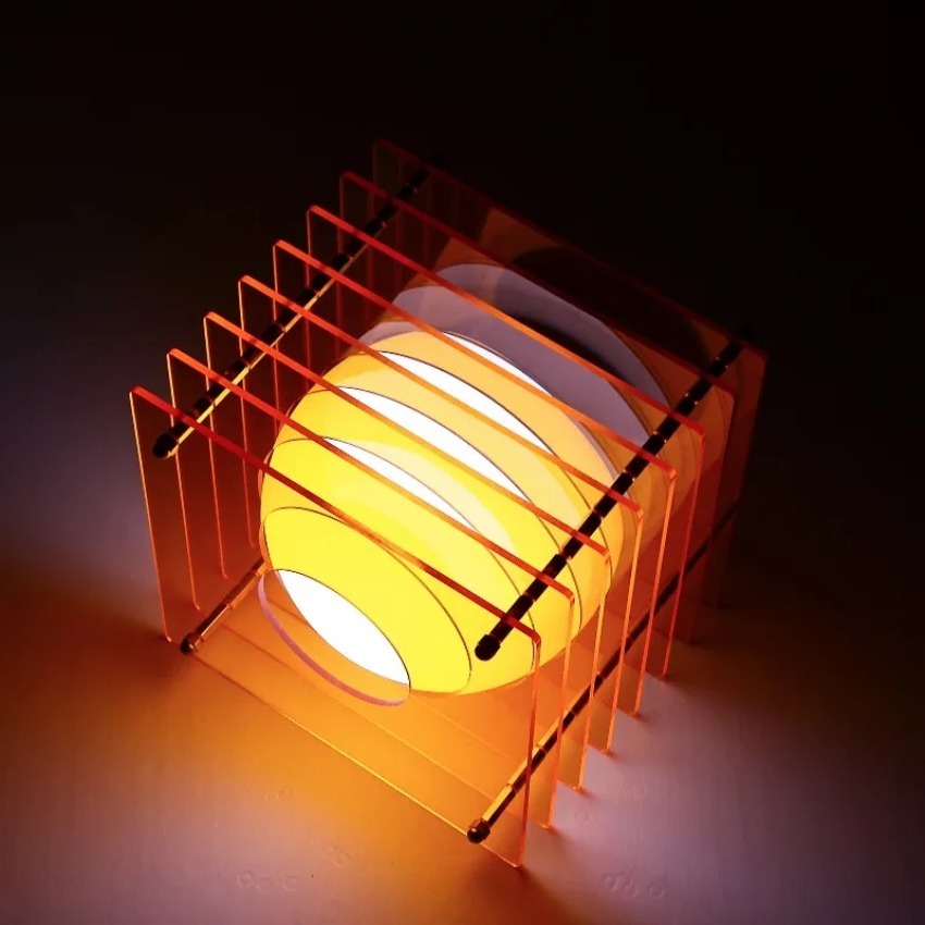 DIY 달 모양 램프 아크릴 천겹 램프 데스크탑 장식품 - Home Decor Lamp 리뷰 및 가격