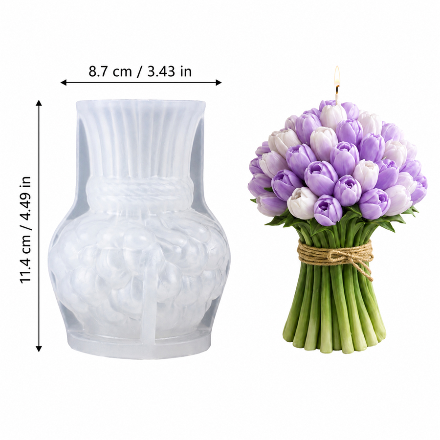 실제와 같은 3D 튤립 꽃다발 실리콘 몰드 – DIY  - Home Decor Tulip 리뷰 및 가격