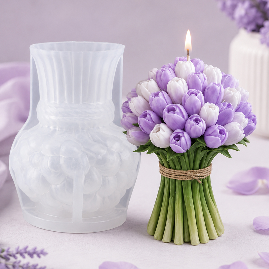 실제와 같은 3D 튤립 꽃다발 실리콘 몰드 – DIY  - Home Decor Tulip 리뷰 및 가격