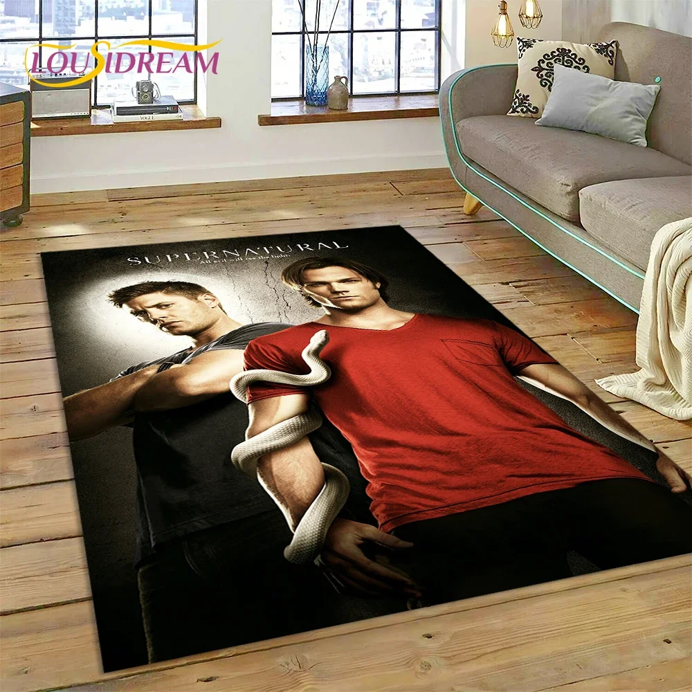 SPN 최신 슈퍼내추럴 딘 샘 3D 카펫 러그 (침실, - Home Decor Games Online Free 리뷰 및 가격