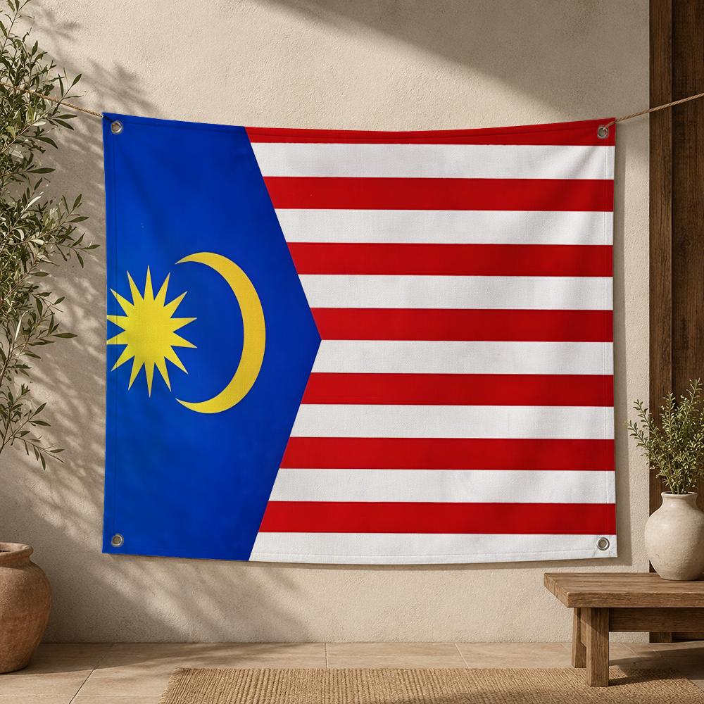 말레이시아 국기 깃발 - 실내외 벽걸이 장식 깃발 - Home Decor Malaysia 리뷰 및 가격