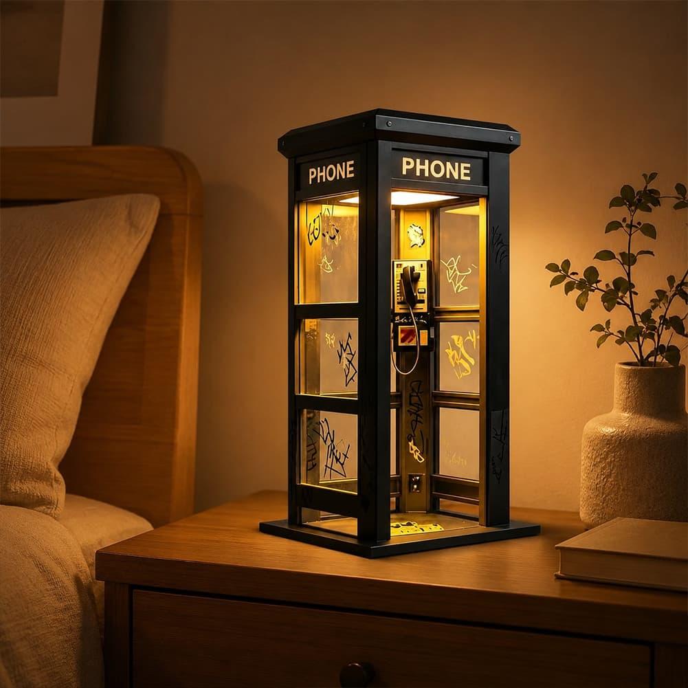 빈티지 런던 전화 부스 테이블 램프 레트로 전화 부스  - Home Decor Lamp 리뷰 및 가격