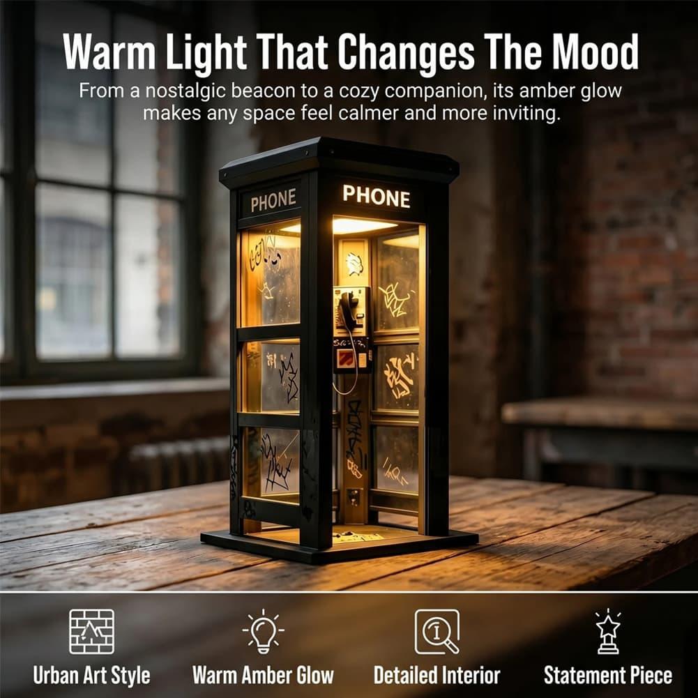 빈티지 런던 전화 부스 테이블 램프 레트로 전화 부스  - Home Decor Lamp 리뷰 및 가격