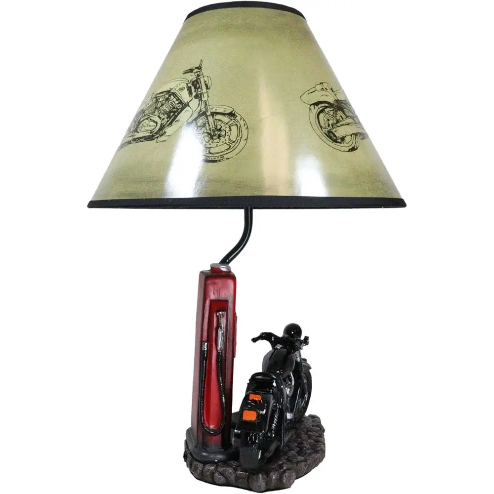 빈티지 레트로 블랙 오토바이 가스 펌프 데스크 램프(갓 - Home Decor Lamp 리뷰 및 가격
