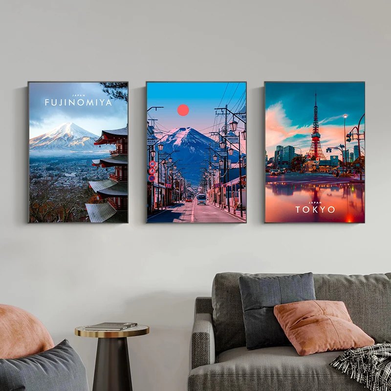빈티지 일본 도쿄 일본 도시 풍경 캔버스 회화 포스터  - Home Decor Tokyo 리뷰 및 가격