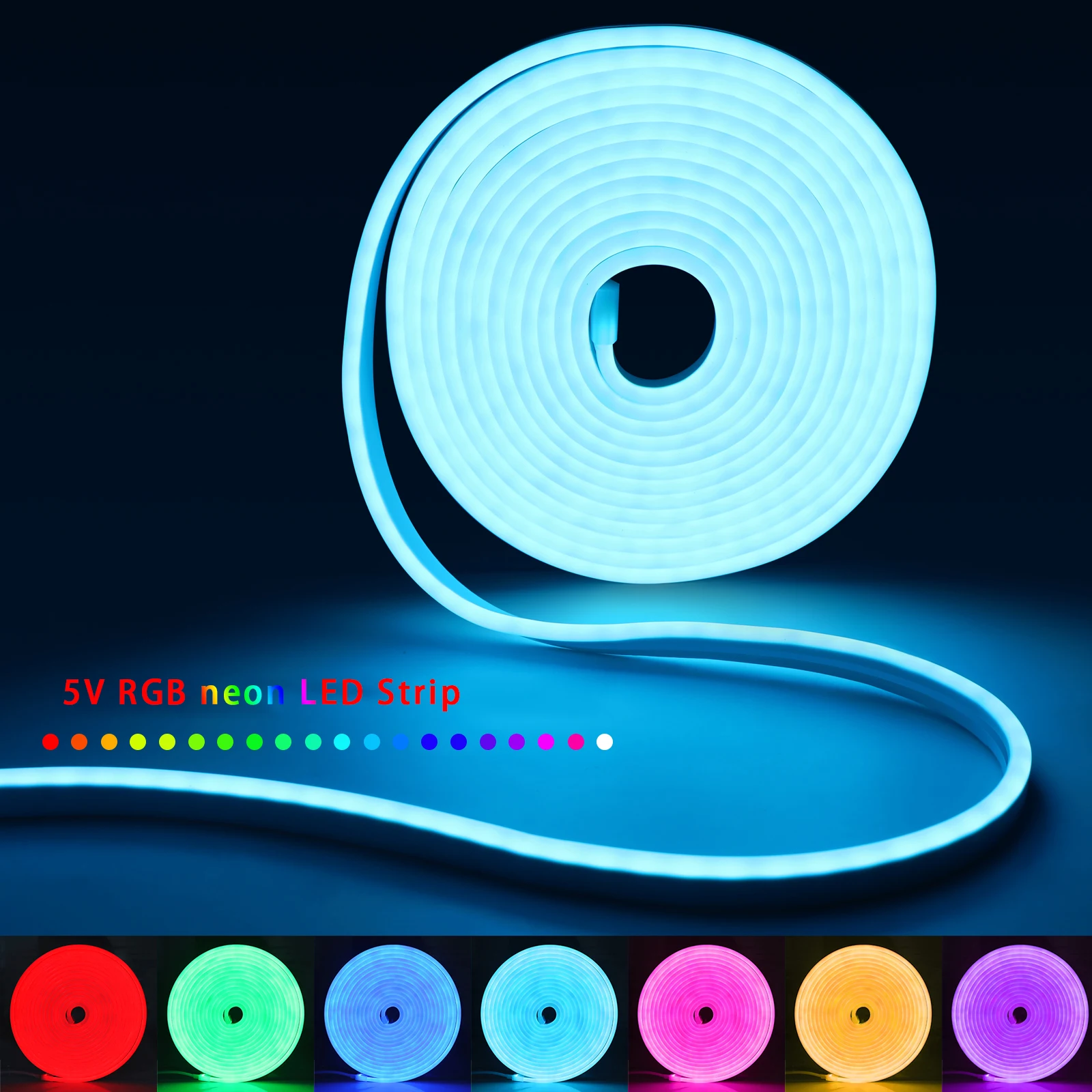 1-5m RGB LED 네온 스트립 라이트 5V USB - Home Decor Lamp 리뷰 및 가격
