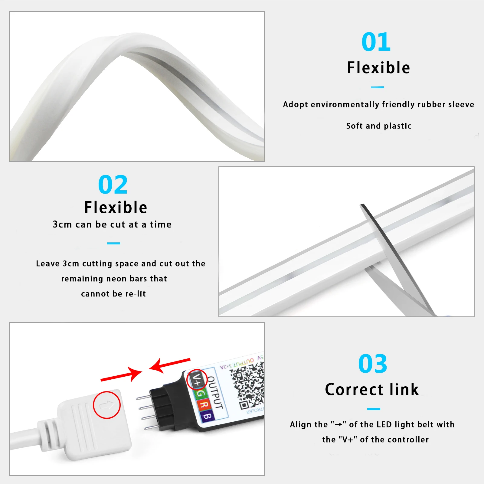 1-5m RGB LED 네온 스트립 라이트 5V USB - Home Decor Lamp 리뷰 및 가격